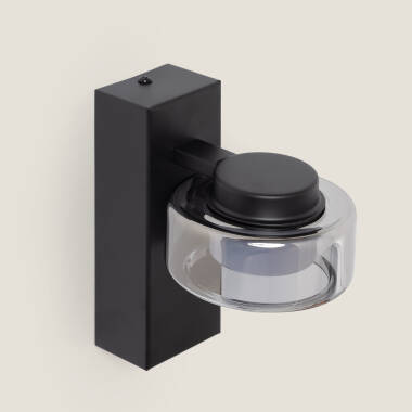 Image of Zisna 4W Metal & Glass LED Wall Lamp for Bathrooms