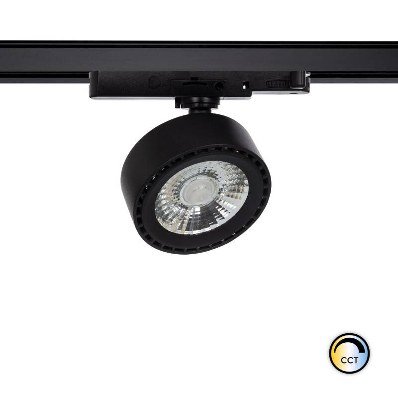 Image de Spot LED sur Rail Triphasé 20W Onuba CCT Noir