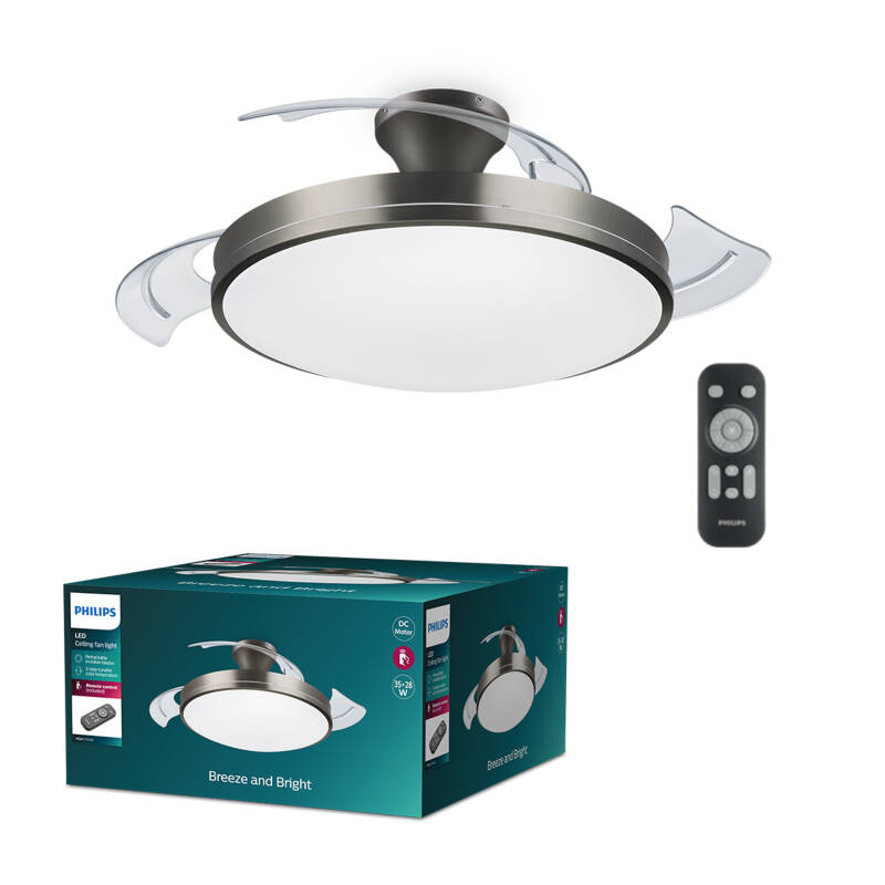 Afbeelding van Stille Plafondventilator Atlas 49 cm DC-motor PHILIPS 929004081901