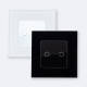 Immagine di Interruttore Touch Doppio con Cornice Cristal Modern