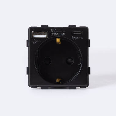 Contactdoos  USB Schuko model  F Modern