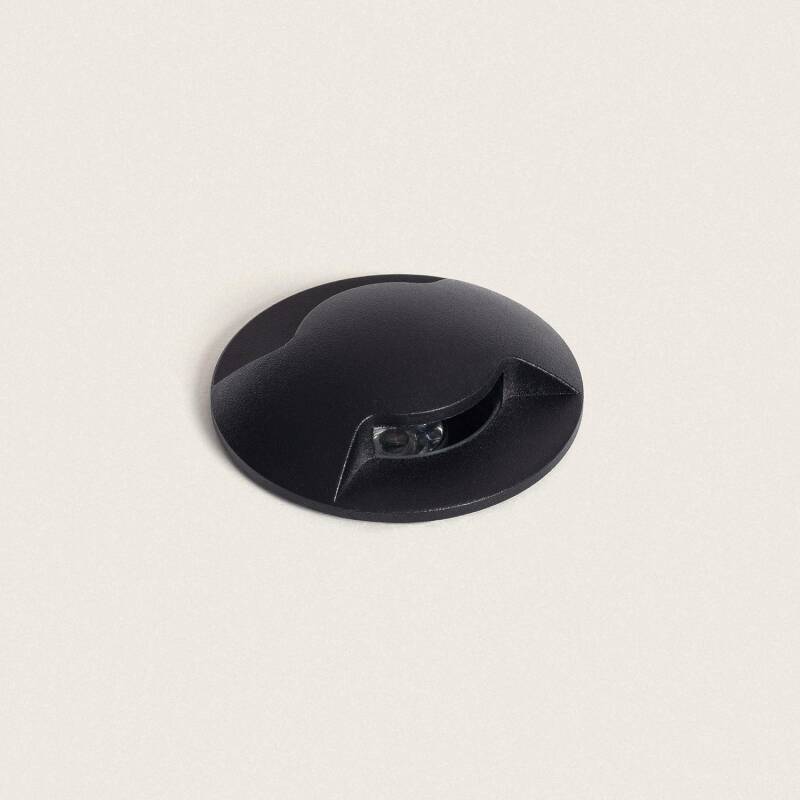 Image de Balise Extérieure LED 3W Encastrable au Sol Letso 2L Noire