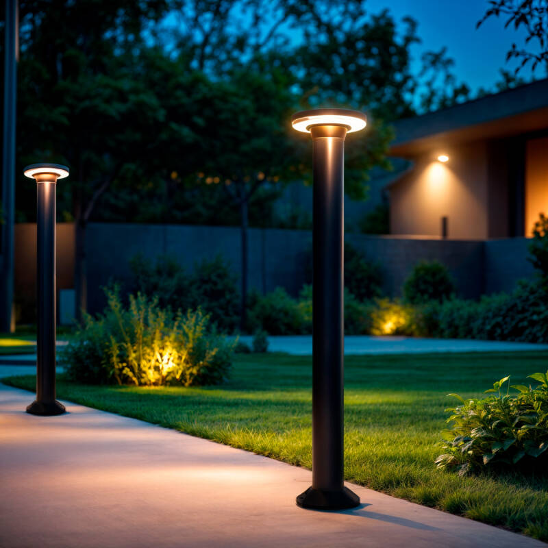 Image of 12W Timbio Outdoor Bollard 80cm