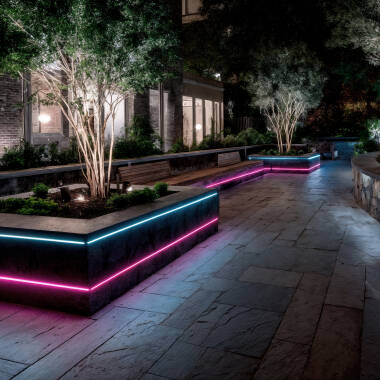 Afbeelding van LED Strip Outdoor Solar 24V DC SMD2835 60 LED/m 25m IP65 Breedte 12mm in te korten om de  100cm