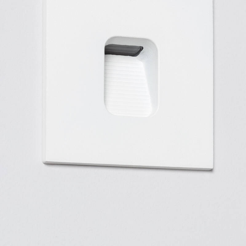 Bild von LED-Wandeinbauleuchte Aussen 2W Eckig Weiss Grasset