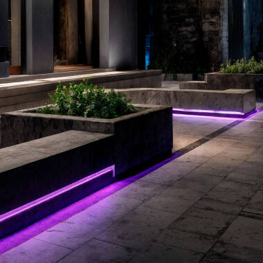 Image of 30m 24V DC Outdoor Solar LED Strip SMD2835 60LED/m 12mm Wide Cut at Every 100cm IP65
