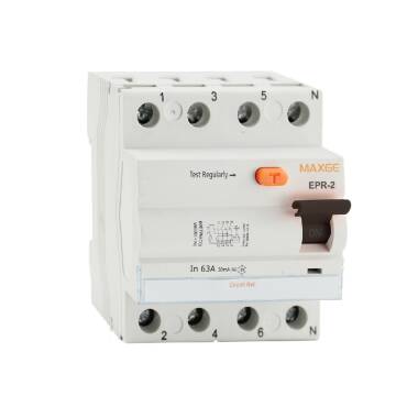 Interruttore Differenziale Industriale Superimmunizzato 2P 300mA 40A 10kA Classe A MAXGE