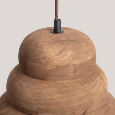 Image of Dallas I Wooden Pendant Lamp 