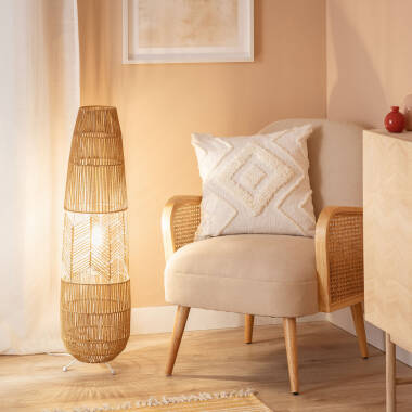 Staande lamp Gevlochten Papier Satie