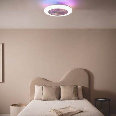 Immagine di Ventilatore da Soffitto LED Zante Bianco 50cm