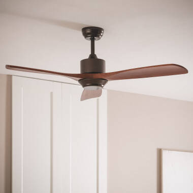 Immagine di Ventilatore da Soffitto Silenzioso Forest Marrone 132cm Motore DC
