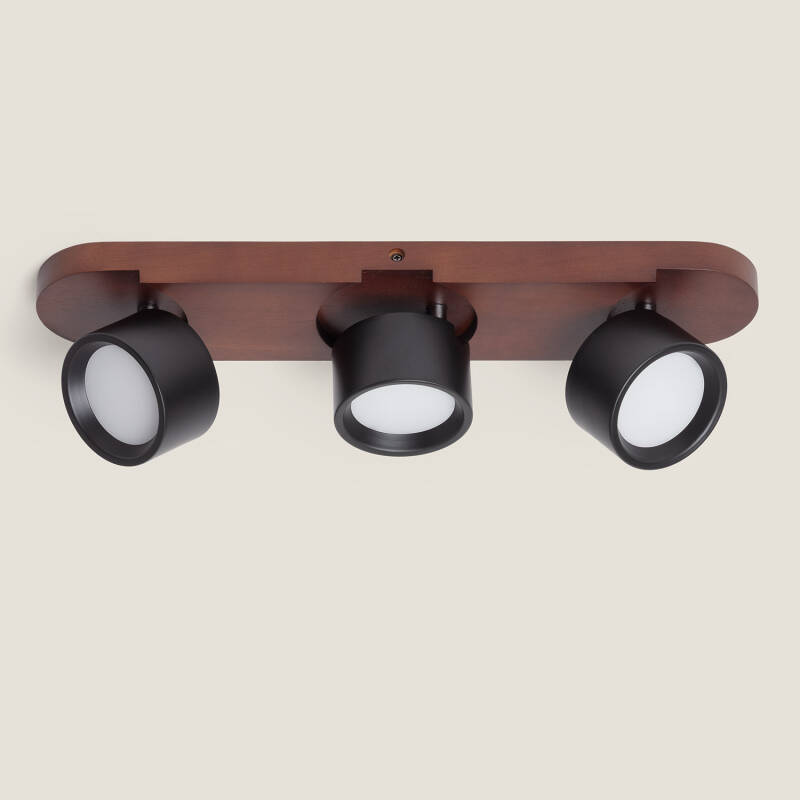 Image de Lampe Murale LED 15W Métal CCT Sélectionnable Cundra 3 Spots