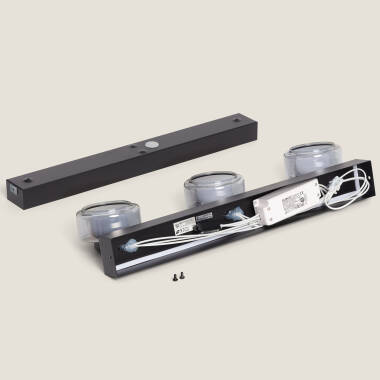 Image of Zisna 12W Metal & Glass LED Wall Lamp for Bathrooms