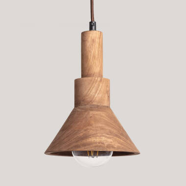 Pendelleuchte aus Holz Dallas Conne