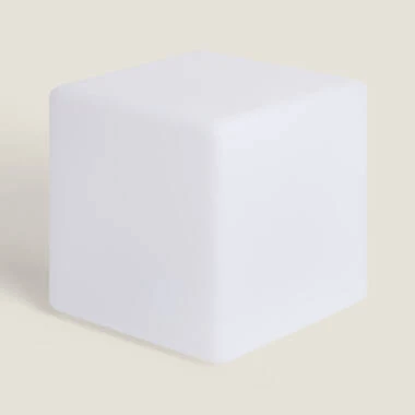 Cube LED RGBW 30cm avec Batterie Rechargeable Solaire + USB