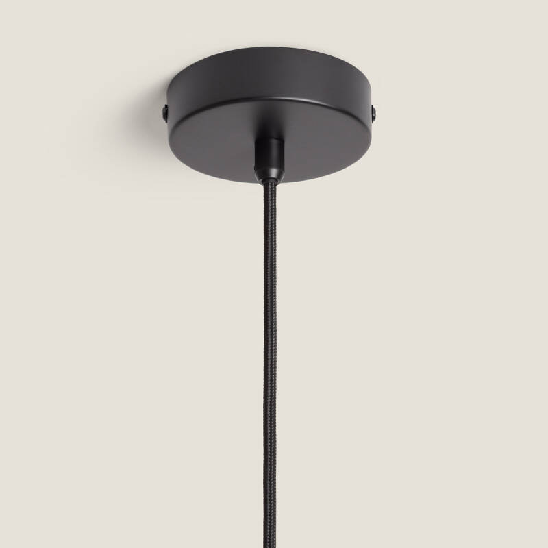 Immagine di Lampada a Sospensione Metallo e Sughero Krobia