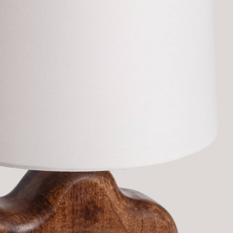 Immagine di Lampada da Tavolo Legno Hunar I ILUZZIA