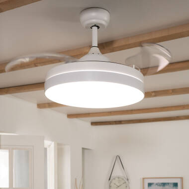 Ventilatore da Soffitto Silenzioso Dalori Bianco 106cm Motore DC