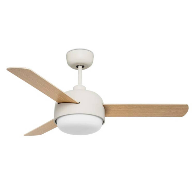 Obrázek Tichý Stropní Ventilátor Klar 106.6cm DC Motor s Oboustrannými Lopatkami LEDS-C4 30-4864-16-F9 v Béžové