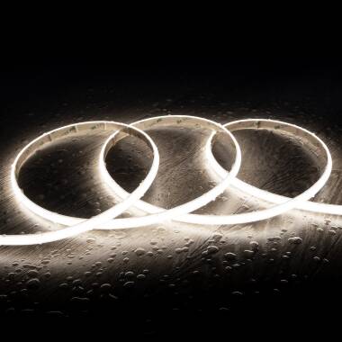 Led Strip Dimbaar 220V WCOB Zelfregulerend 260 LED/m 15W/m 1350lm/m SILICONE FLEX Breedte 10mm IP65 te knippen 5cm Op maat