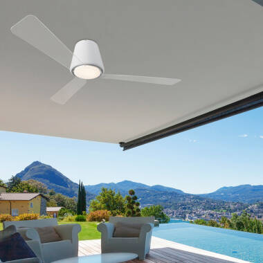 Ventilatore da Soffitto Silenzioso Garbí Bianco 132cm Motore DC LEDS-C4 30-5378-14-F9