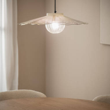 Hanglamp Metaal en Glas Pianella