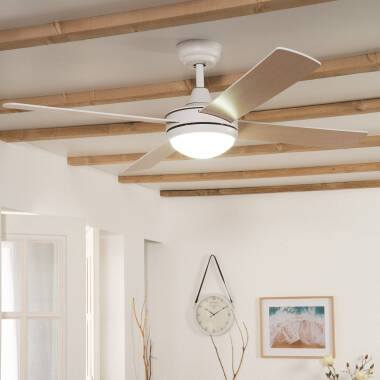 Deckenventilator Leise Navy Weiß 132cm DC-Motor