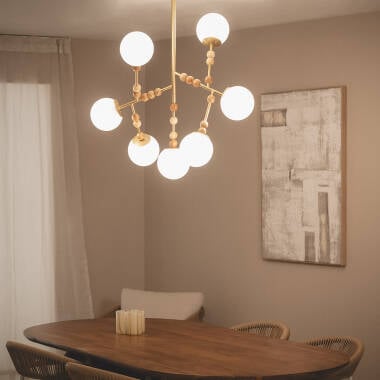 Hanglamp Metaal Glas Routi