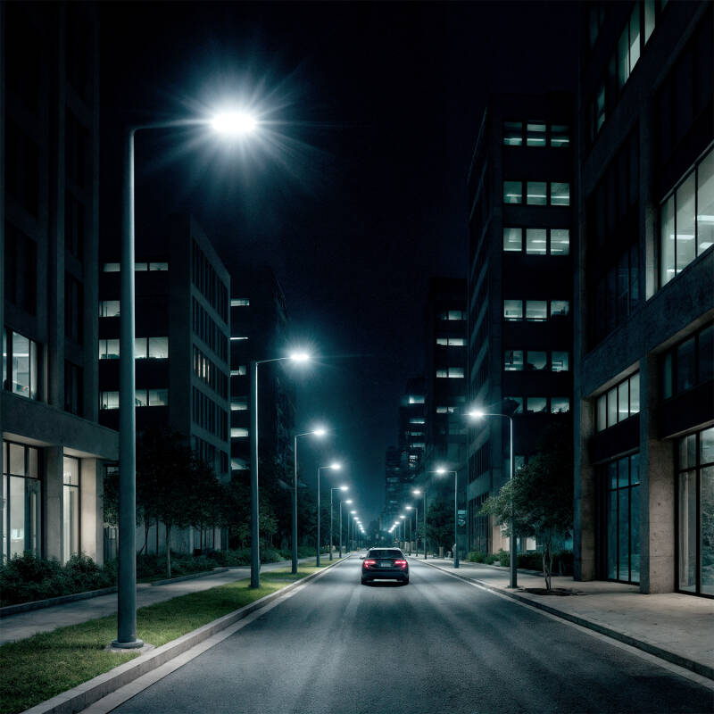 Immagine di Lampione LED 100W Harlem LUMILEDS Grigio 