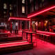 Immagine di Bobina Striscia LED Neon 7.5W/m Regolabile 220V AC 120 LED/m Semicircolare 180º Rosso IP67 Taglio ad ogni 100cm