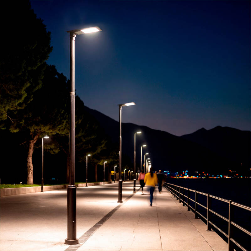 Bild von LED-Straßenleuchte Solar 6400 lm 160 lm/W Sinaí mit MPPT und Bewegungssensor
