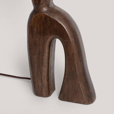 Afbeelding van Tafellamp Hout Hunar III ILUZZIA