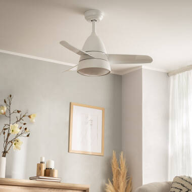Deckenventilator Lautlos Industrial Weiss 91cm DC-Motor