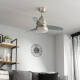 Vidéo de Ventilateur de Plafond Silencieux Industriel Gris 91cm Moteur DC