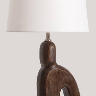 Afbeelding van Tafellamp van Hout Hunar III