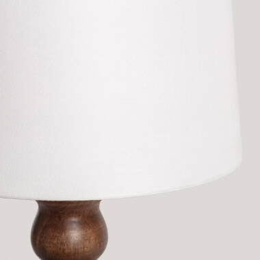 Bild von Tischlampe aus Holz Anahla ILUZZIA