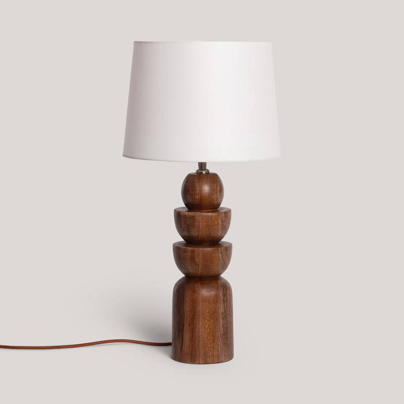 Image de Lampe à Poser Bois Adah ILUZZIA