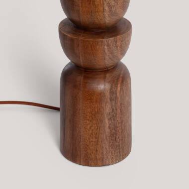 Immagine di Lampada da Tavolo Legno Adah ILUZZIA