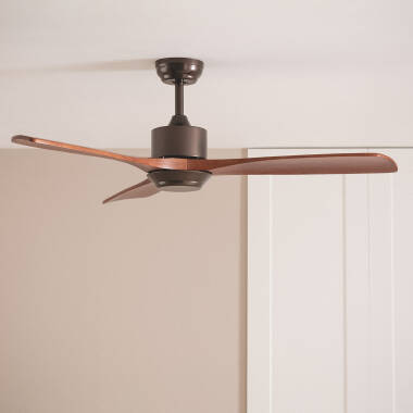 Forest Silent Ceiling Fan with DC Motor in Brown 132cm