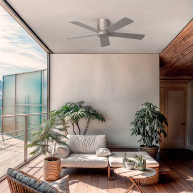 Deckenventilator Leise Flatiron 132cm DC-Motor für Außen
