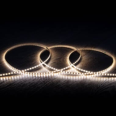 5m 24V LED Strip SMD 168LED/m 5W/m 400lm/m 3mm Wide SLIM Cut at Every 5cm IP20