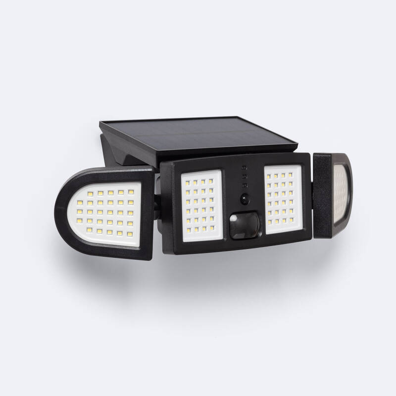 Image de Projecteur Solaire LED 5W IP65 avec Détecteur de Mouvement PIR et Crépusculaire 