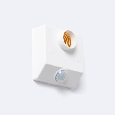 Wall Mounted 360º Twilight PIR Motion Sensor for E27 Bulbs