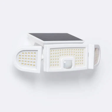 Faro Proiettore LED Solare 7W IP65 con Sensore di Movimento PIR e Crepuscolare Cave