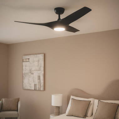 Image de Ventilateur de Plafond Silencieux Egina Noir 132cm Motor DC