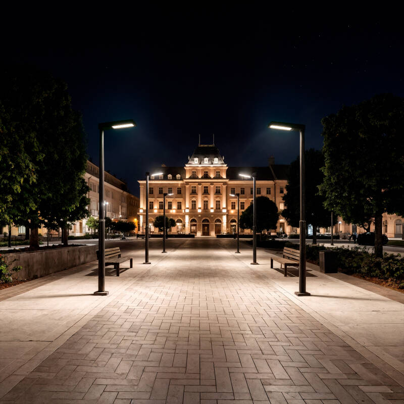 Afbeelding van Openbare Verlichting LED 200W Harlem OSRAM 135 Im/W Zwart 