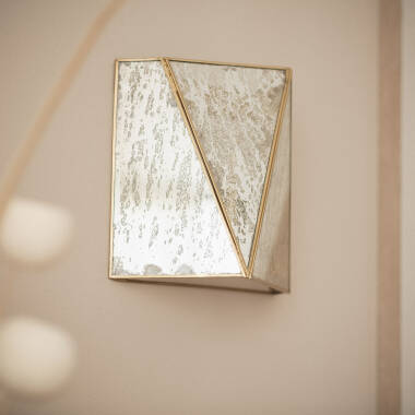 Wandleuchte aus Metall und Glas Mattina ILUZZIA