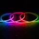 Immagine di Striscia LED RGB 24V DC COB 256 LED/m 5m IP65 Larga 10mm Taglio 3cm