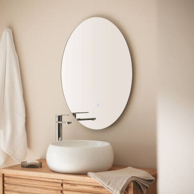 Catedrais 70x50cm Anti-fog Tactile LED Decorative Mirror