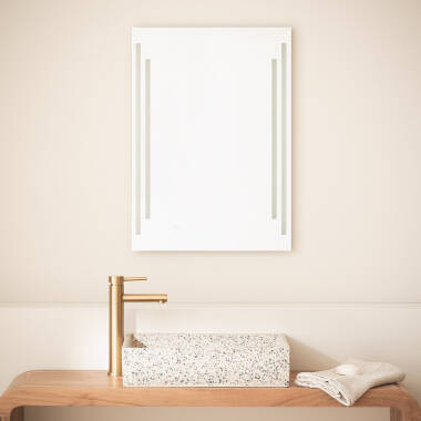 Taif Anti-Fog Bathroom Mirror with LED Light 70x50cm